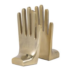 CLEOWAY SET OF 2 GOLD BOOKENDS 7 (IN) 4