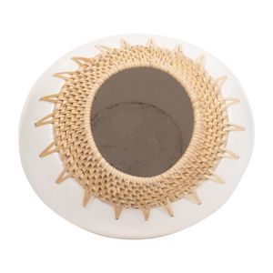 FALLONWIND WHITE VASE 10 (IN) 7