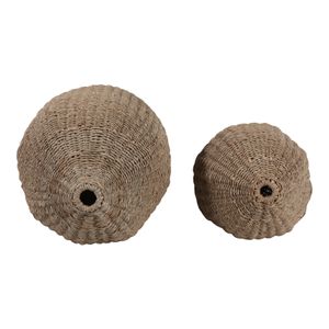 WYLERMORE SET OF 2 TAN VASES 21 (IN) 8