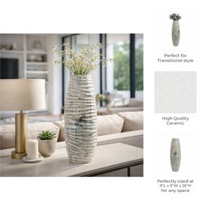 CLIFTONRIDGE IVORY VASE 26 (IN) 10