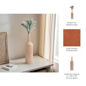 HAZENWOOD BROWN VASE 19 (IN) 10