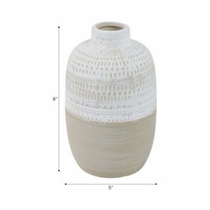 RIPLEYBEACH IVORY VASE 8 (IN) 9
