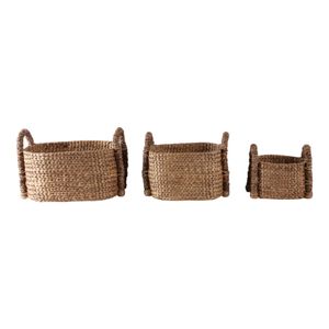 ROSSSIDE SET OF 3 TAN BASKETS 16 (IN) 5