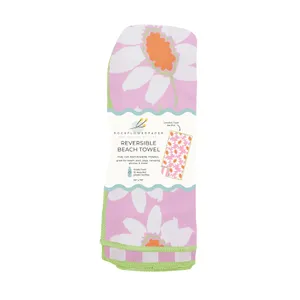 Callie Pink Reversible Eco Beach Towel 6
