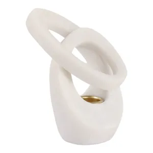 FIONAROSE WHITE CANDLE HOLDER 6 (IN) 4