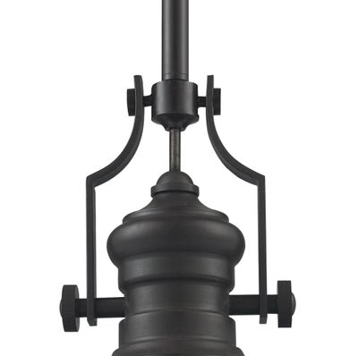 Chadwick 13″ Wide 1-Light Pendant - Matte Black