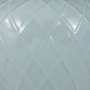 CER, 20"H ROPE TEMPLE JAR, BLUE/GOLD 5