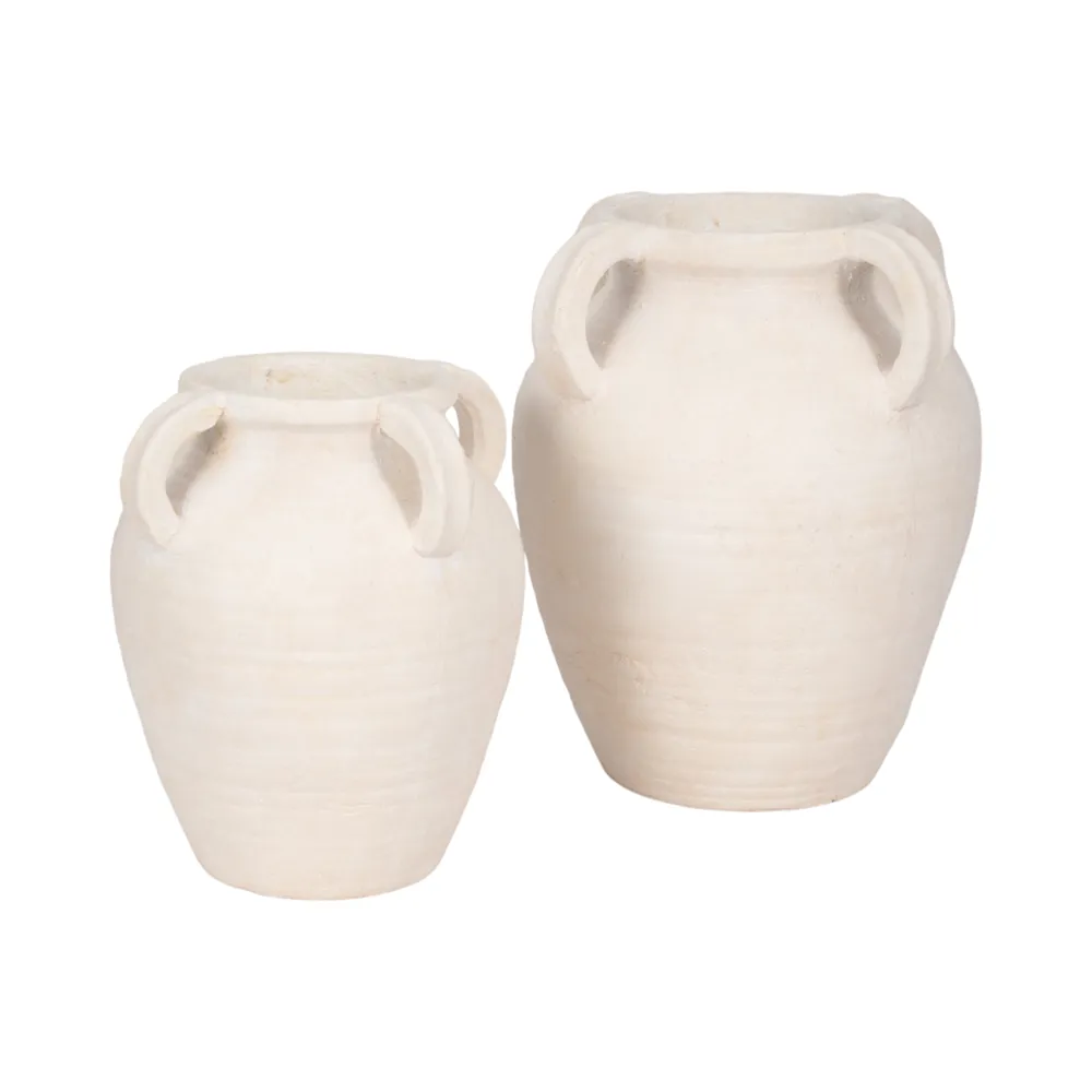 SKYELAKE WHITE VASE 10 (IN)