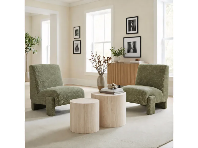 Orleen Accent Chair Checker Green 9