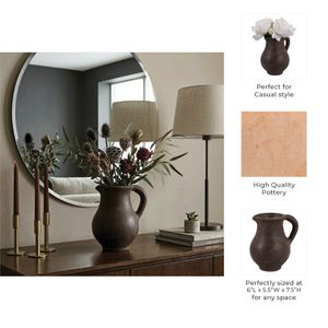ELMONTSIDE BROWN VASE 8 (IN) 11