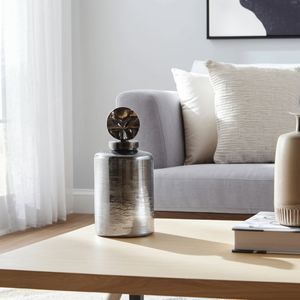 LANEWIND GRAY GLASS VASE 16 (IN) 10