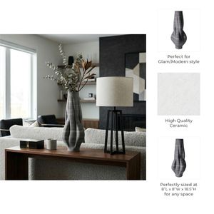 AIDENWELL GRAY VASE 19 (IN) 8