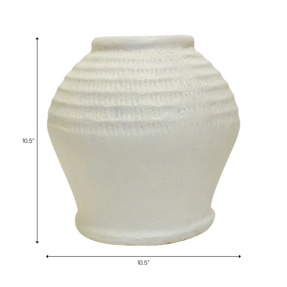 ROWANWORTH WHITE VASE 11 (IN)