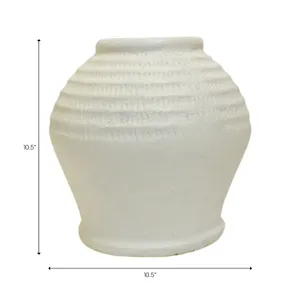 ROWANWORTH WHITE VASE 11 (IN) 10