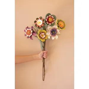 Set of 6 Multi-Colored Botanica 1