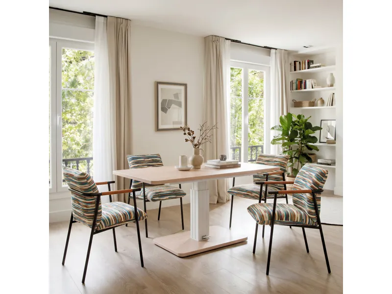 Brule Adjustable Dining Table Natural 13