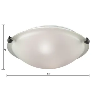 Sunglow 13'' Wide 2-Light Flush Mount - Brushed Nickel 2