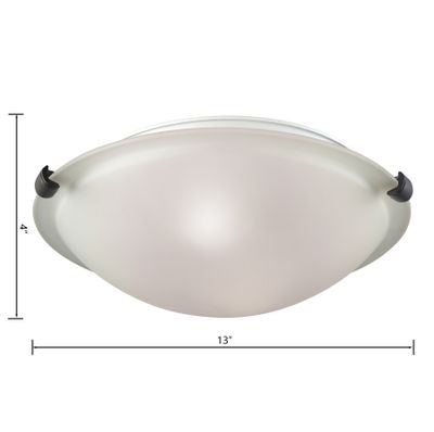 Sunglow 13'' Wide 2-Light Flush Mount - Brushed Nickel