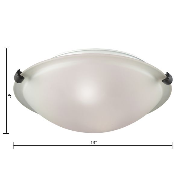 Sunglow 13'' Wide 2-Light Flush Mount - Brushed Nickel