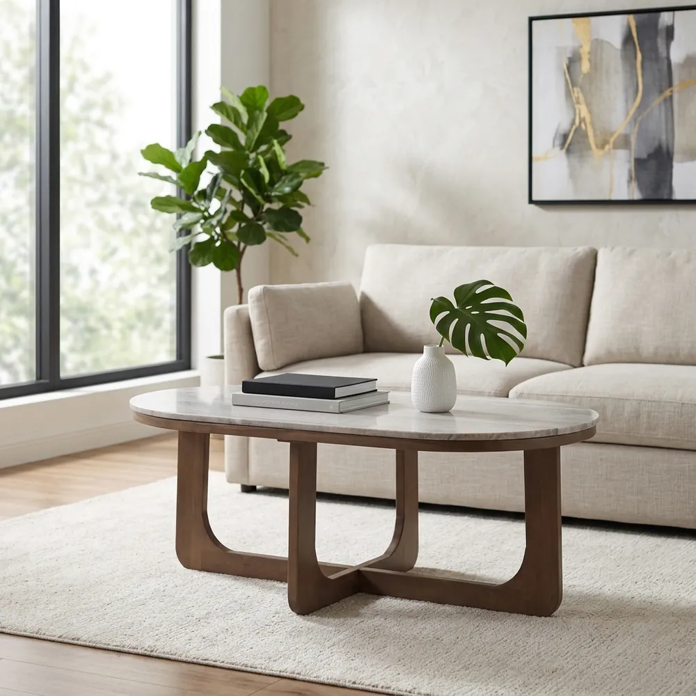 ENSLEYGATE BROWN COFFEE TABLE 19 (IN)