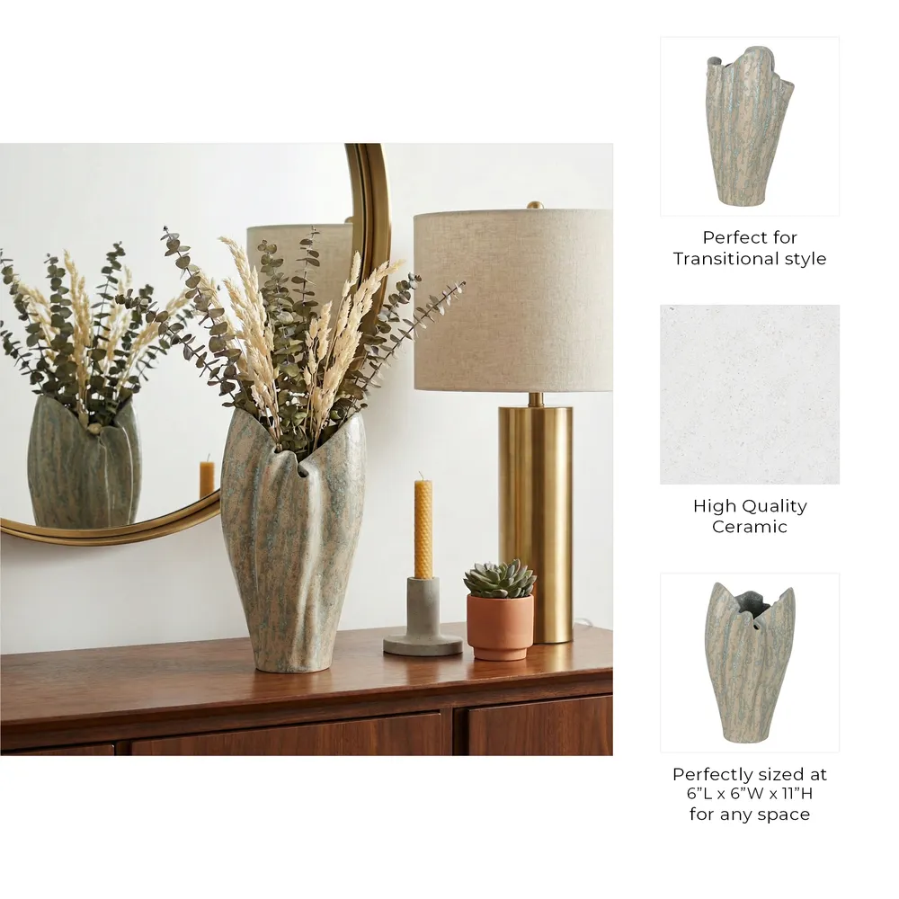 GALESTONE IVORY VASE 11 (IN)
