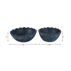 BAKERMORE SET OF 2 BLUE BOWLS 5 (IN) 10