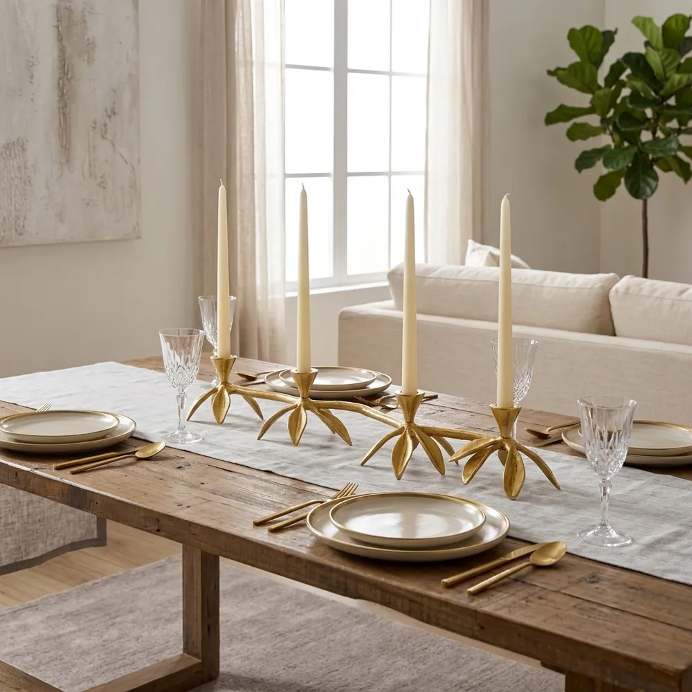 GRADYVIEW GOLD CANDLE HOLDER 5 (IN)