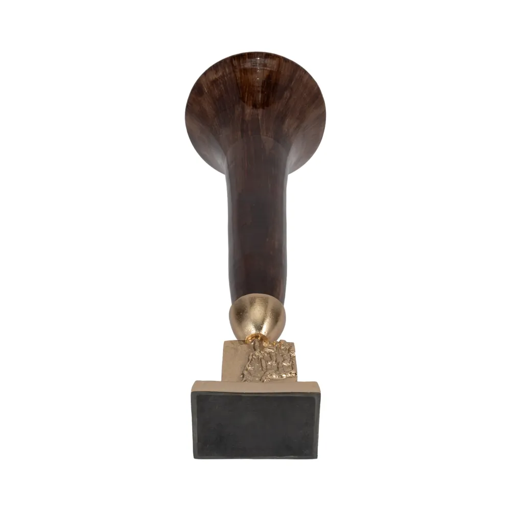 ATLASMILL BRONZE GLASS VASE 26 (IN)