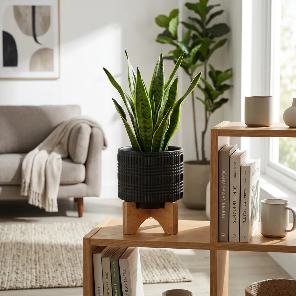 LYNNWELL BLACK PLANTER 5 (IN)