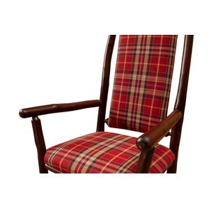Hickory High Back Upholstered Back Arm Chair - 
Customer's Own Material 6