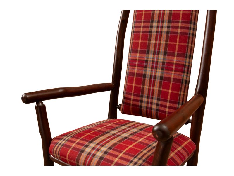 Hickory High Back Upholstered Back Arm Chair - 
Customer's Own Material 6
