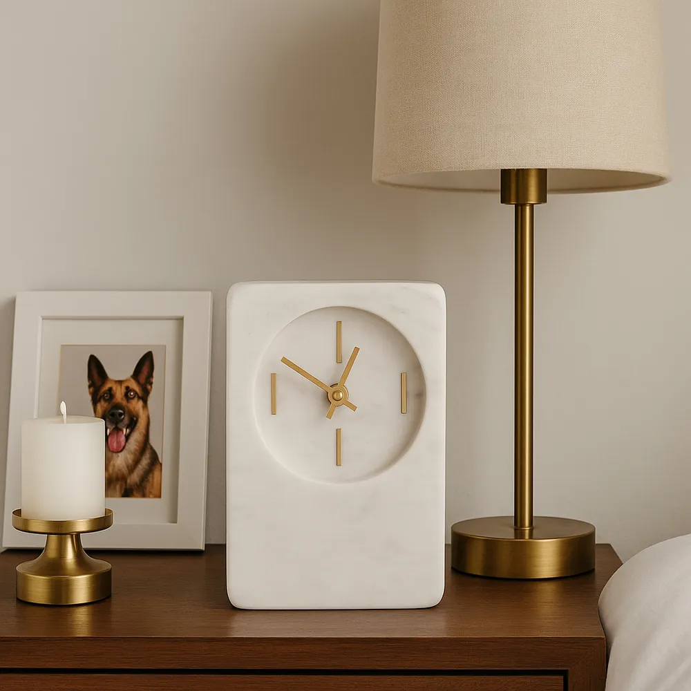 GLENNROSE WHITE CLOCK 7 (IN)