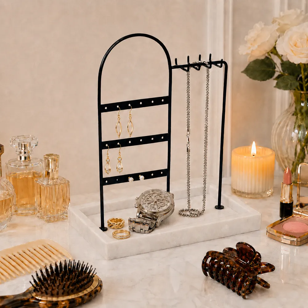 HAXTONWIND WHITE JEWELRY STAND 13 (IN)