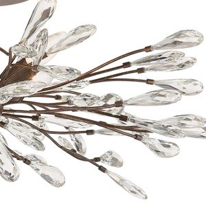 Crislett 28'' Wide 4-Light Semi Flush Mount - Sunglow Bronze 5