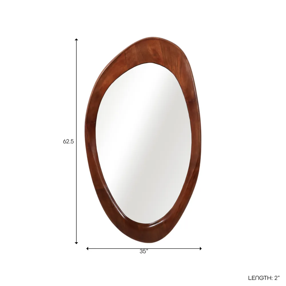 ASHERSHAW BROWN MIRROR 35 (IN)