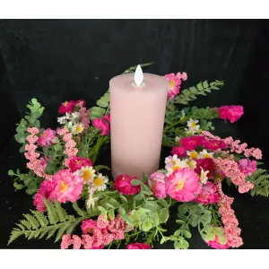 Pink Sunshine 6.5in Candle Ring 1