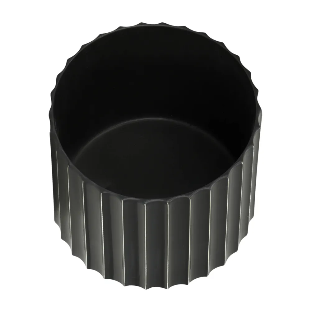 CLAXTONFIELD BLACK PLANTER 9 (IN)