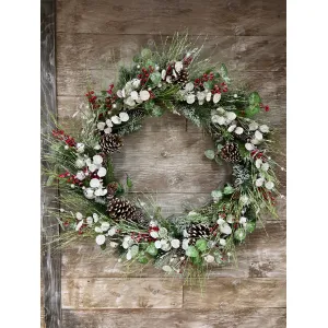 Silver Christmas Bells XL Wreath 1