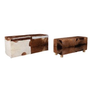 NOLANMOOR SET OF 2 IVORY BENCHES 21 (IN) 3