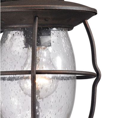 Village Lantern 13″ High 1-Light Outdoor Sconce - Weathered Charcoal
