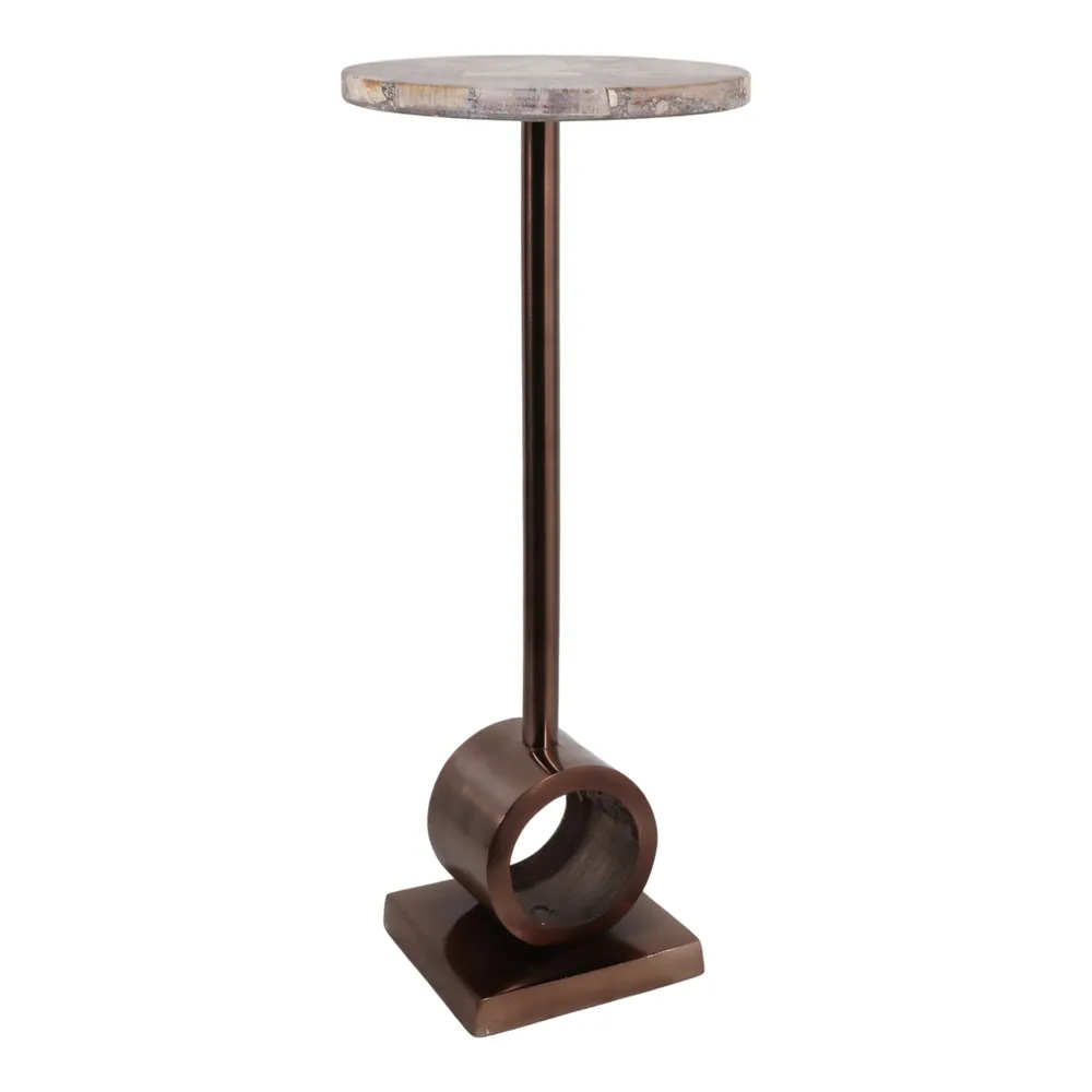 DILLONBURN BROWN TABLE 24 (IN)