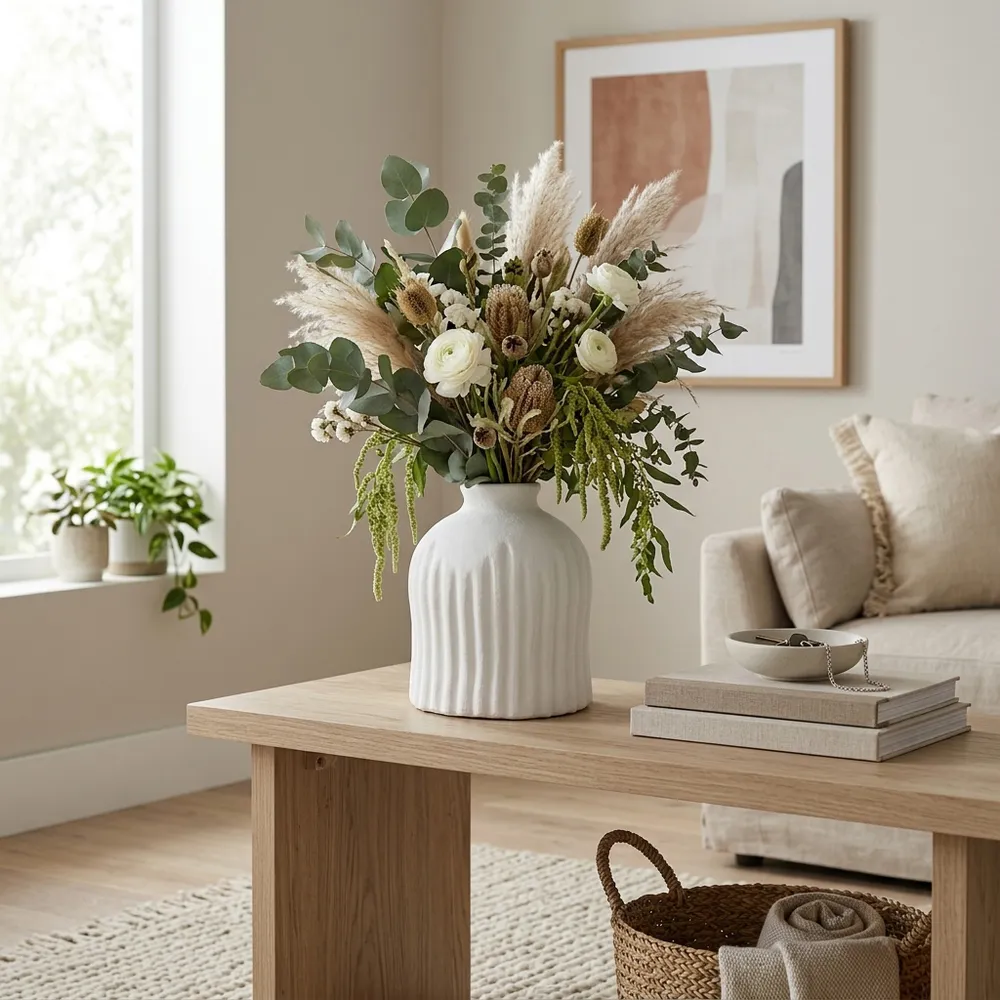 BOLTONCROSS WHITE VASE 9 (IN)
