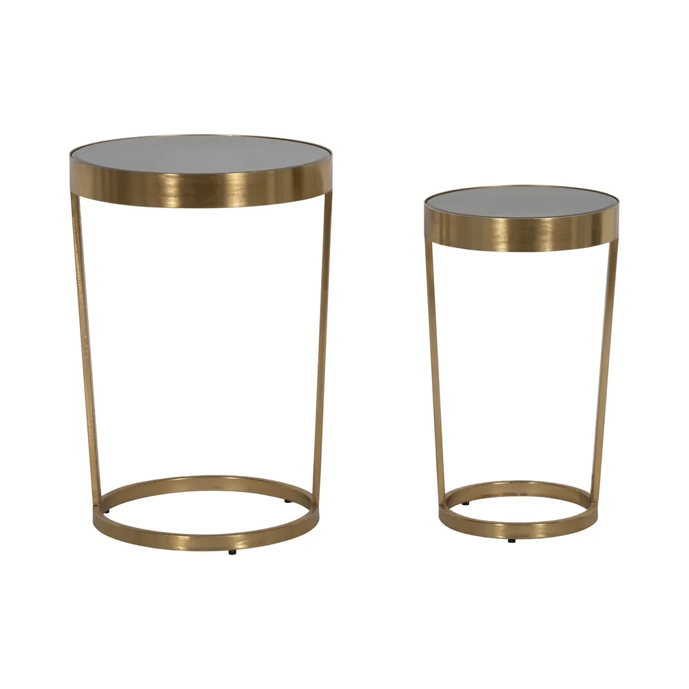 FORDHAM SET OF 2 BLACK TABLE 23 (IN)