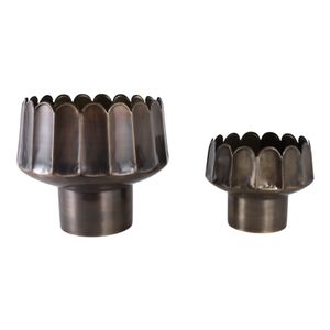 MAXWELLSHAW SET OF 2 GOLD PLANTER 11 (IN) 4