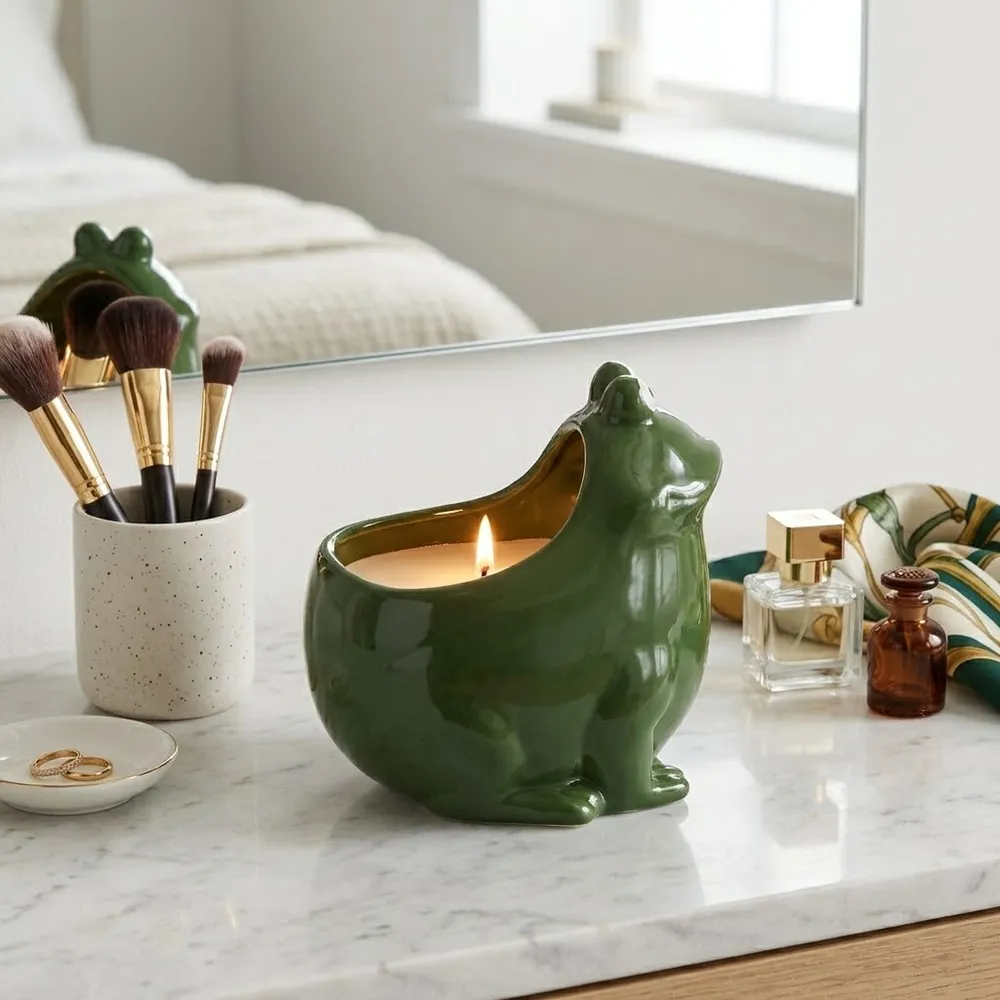 GLENNLAND DARK GREEN CANDLE 7 (IN)