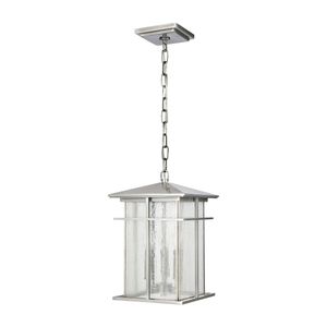 Oak Park 9'' Wide 3-Light Outdoor Pendant - Antique Brushed Aluminum 2