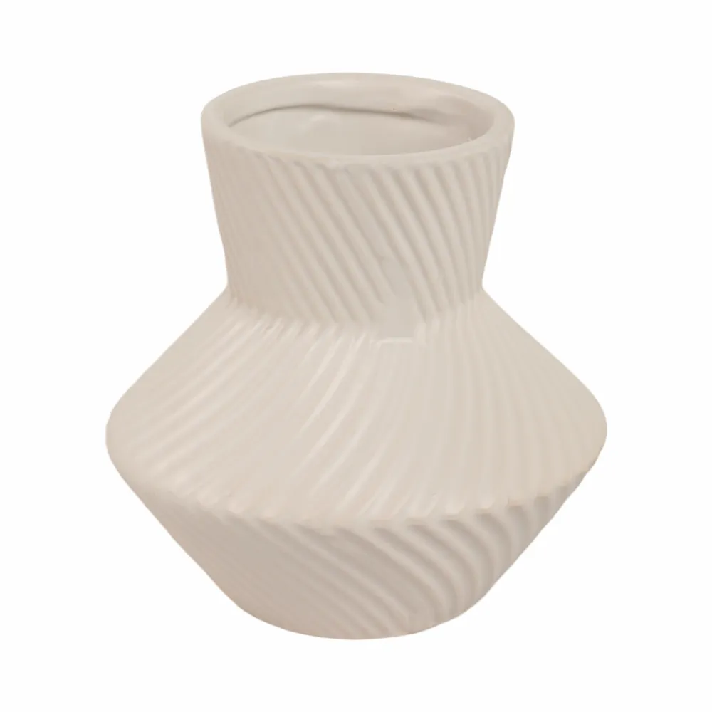 HOLCOMBFORD WHITE VASE 8 (IN)