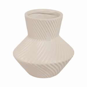 HOLCOMBFORD WHITE VASE 8 (IN) 4
