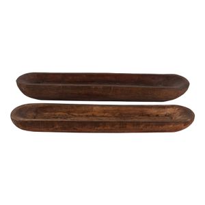 EMORYDALE SET OF 2 BROWN BOWLS 4 (IN) 1