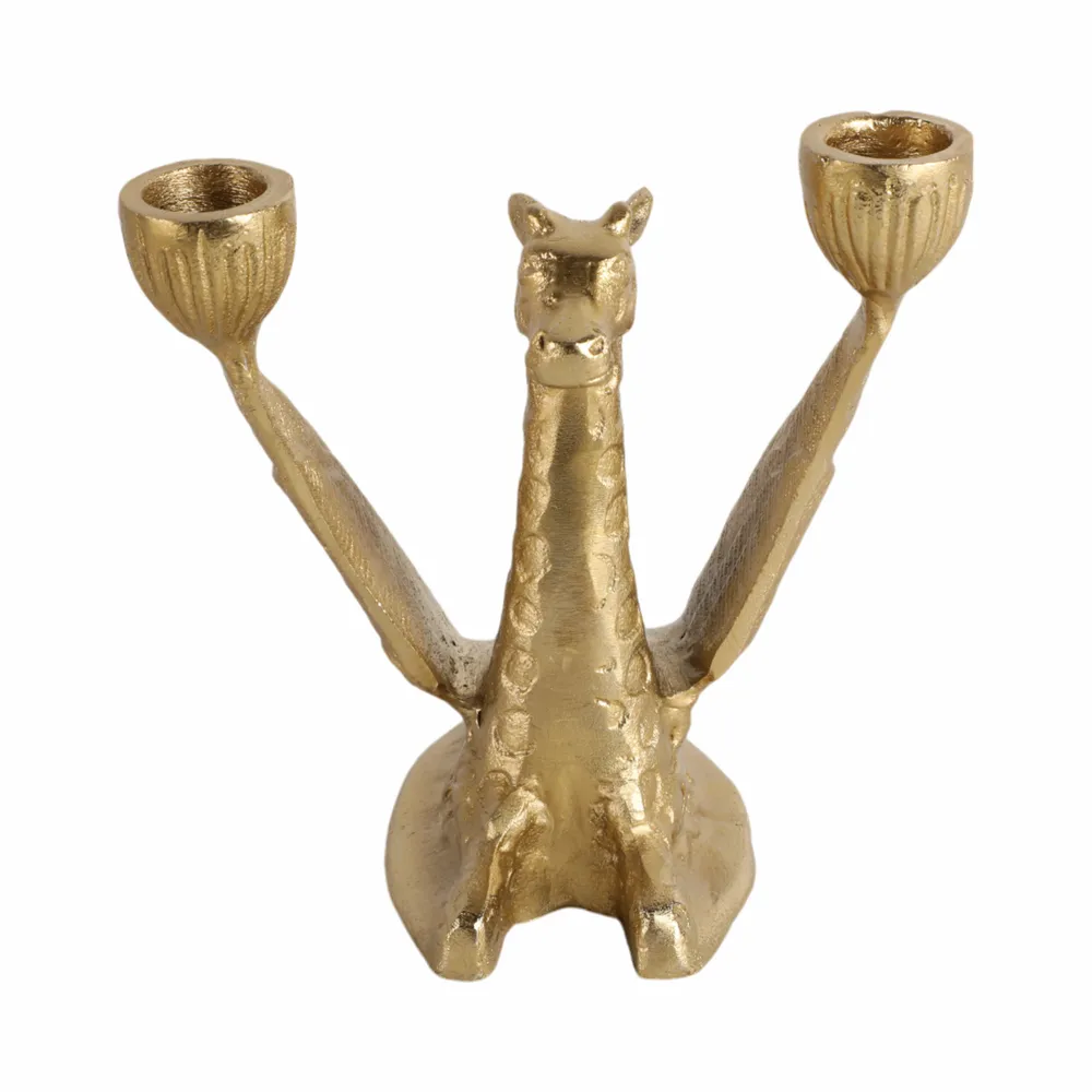 JORDANCREST GOLD CANDLE HOLDER 6 (IN)